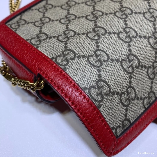 First bag ru belt GG bag-16.5*10*5cm Marmont Gucci 0815